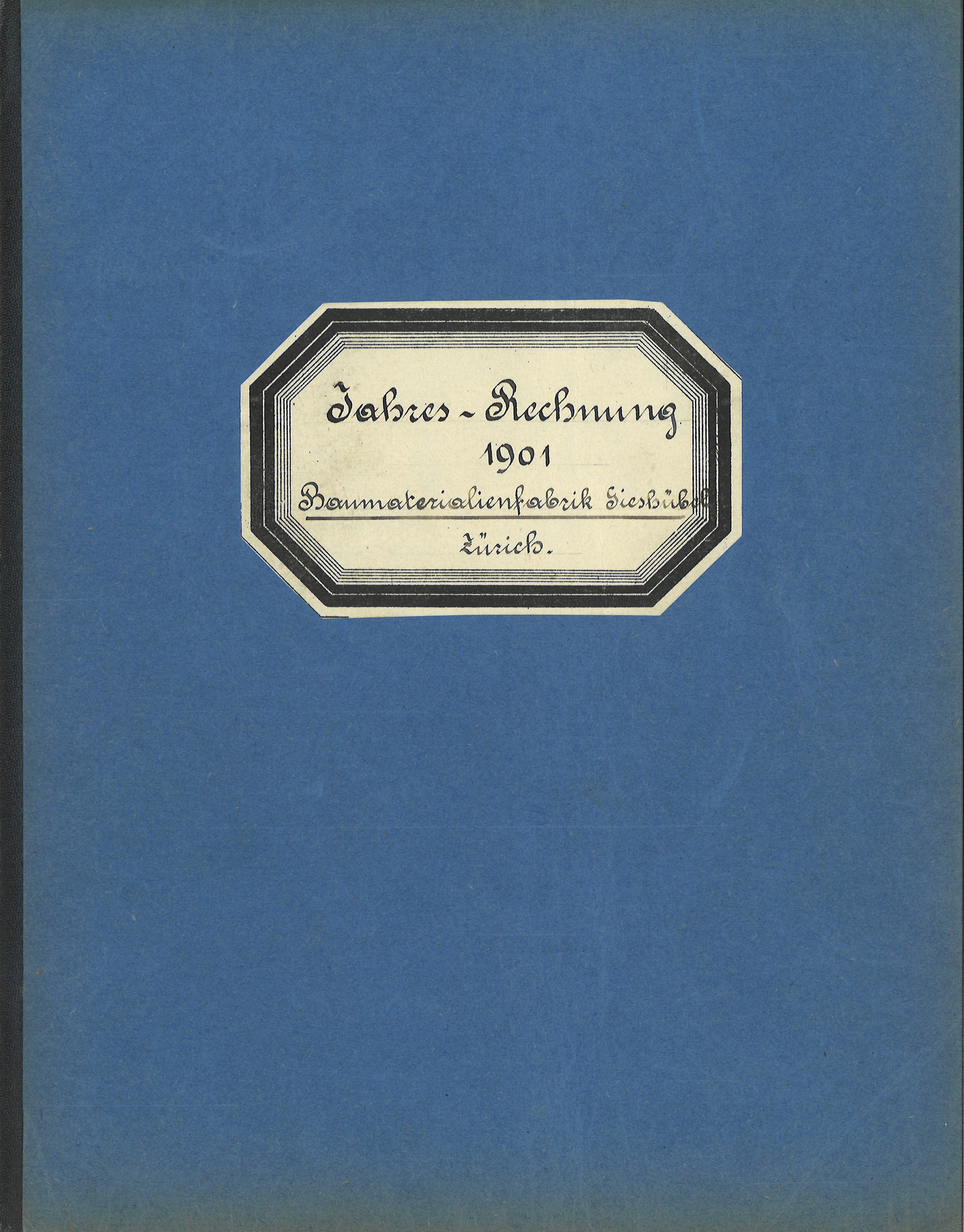 Jahresrechnung 1900